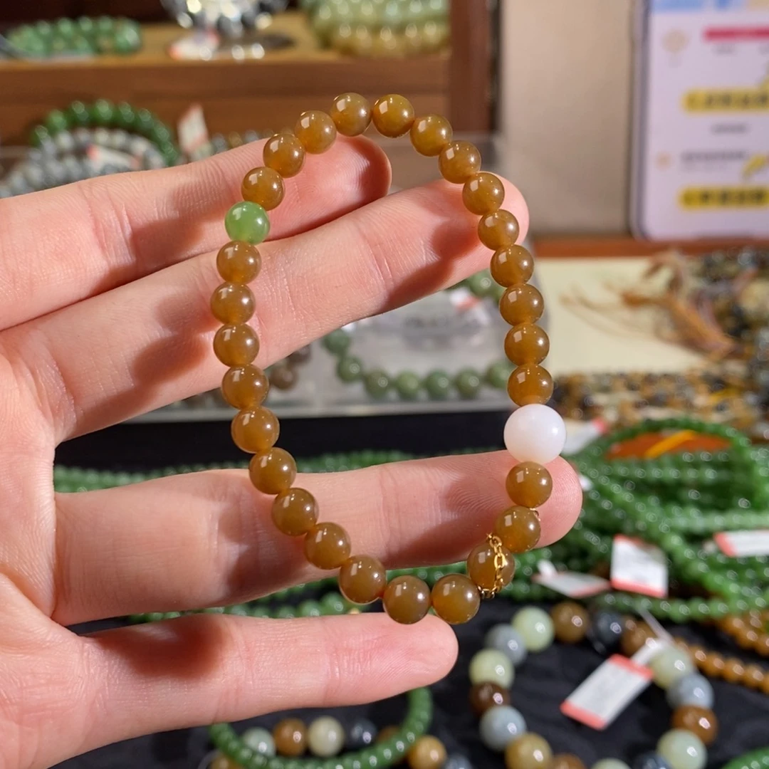 和田玉手链未镶嵌小**?