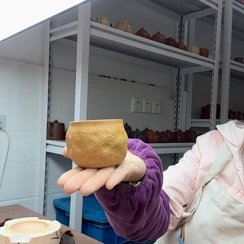 段泥欣怡手制全手工供春主人杯