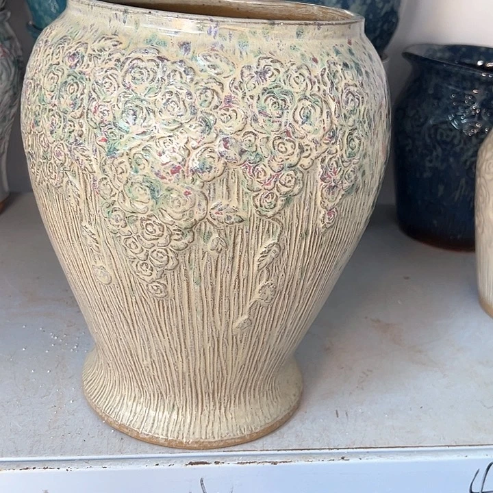 紫砂花盆口19高30