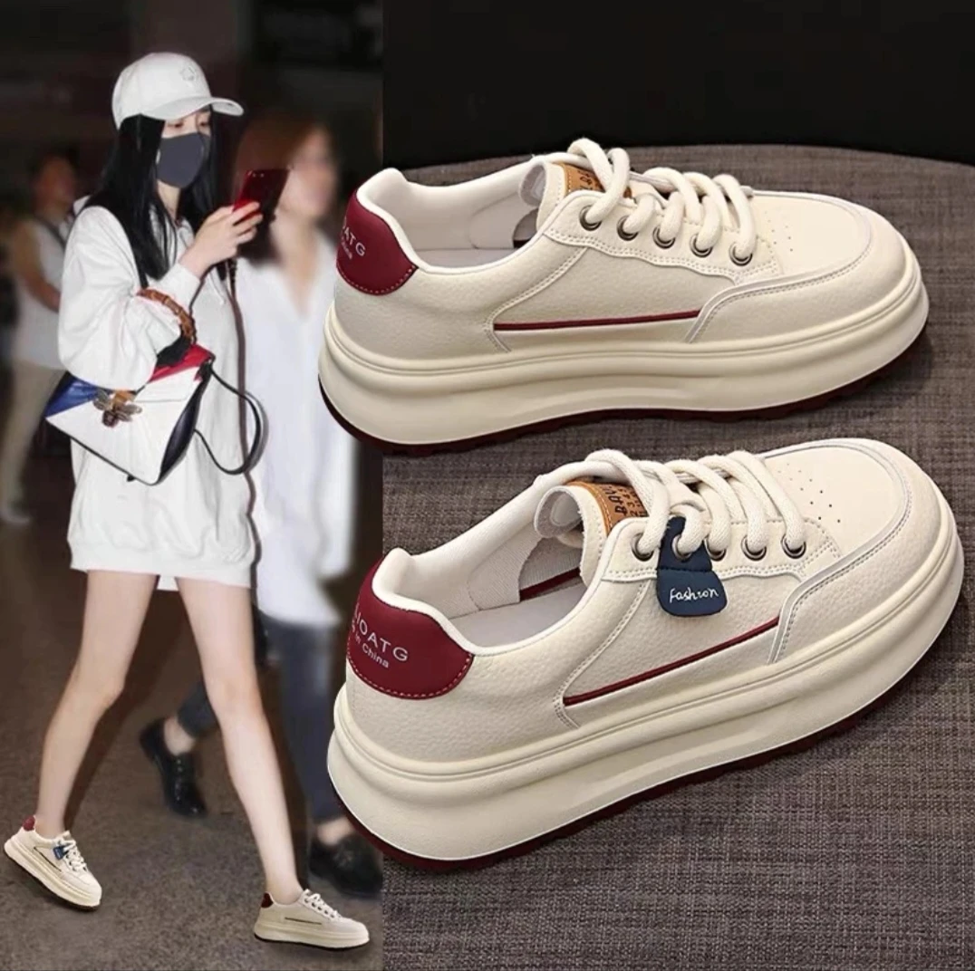 SAGGYKK/闪瑶「顺丰包邮」厚底增高休闲板鞋女时尚百搭学生运动女鞋