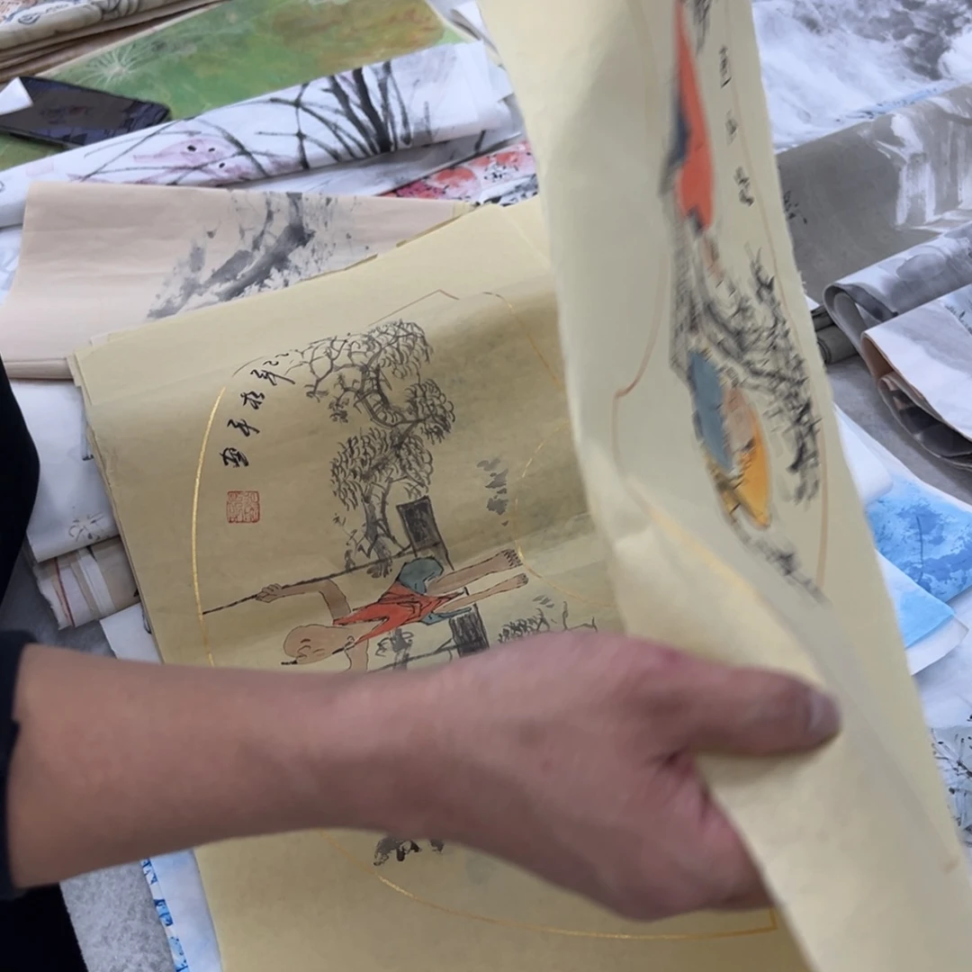 国画纯手绘字画宣纸