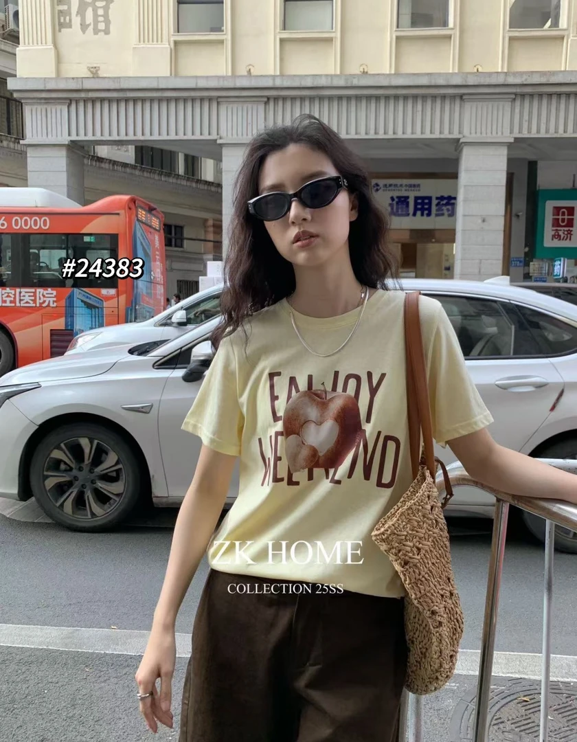zk咬一口苹果短袖25383