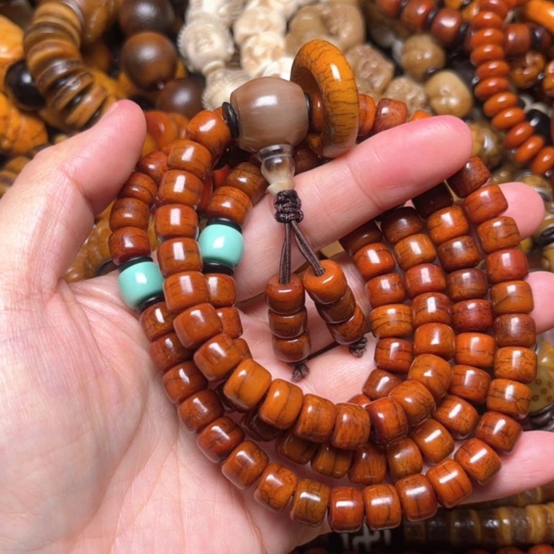 【闪购商品】牛骨手串/手链牛骨9×7×108颗弟子珠女款