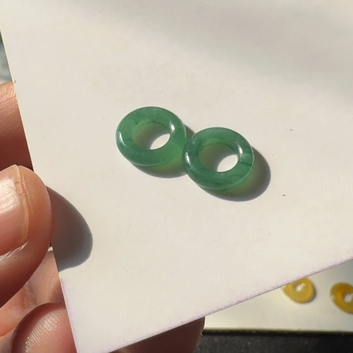 定制翡翠未镶嵌平安圈