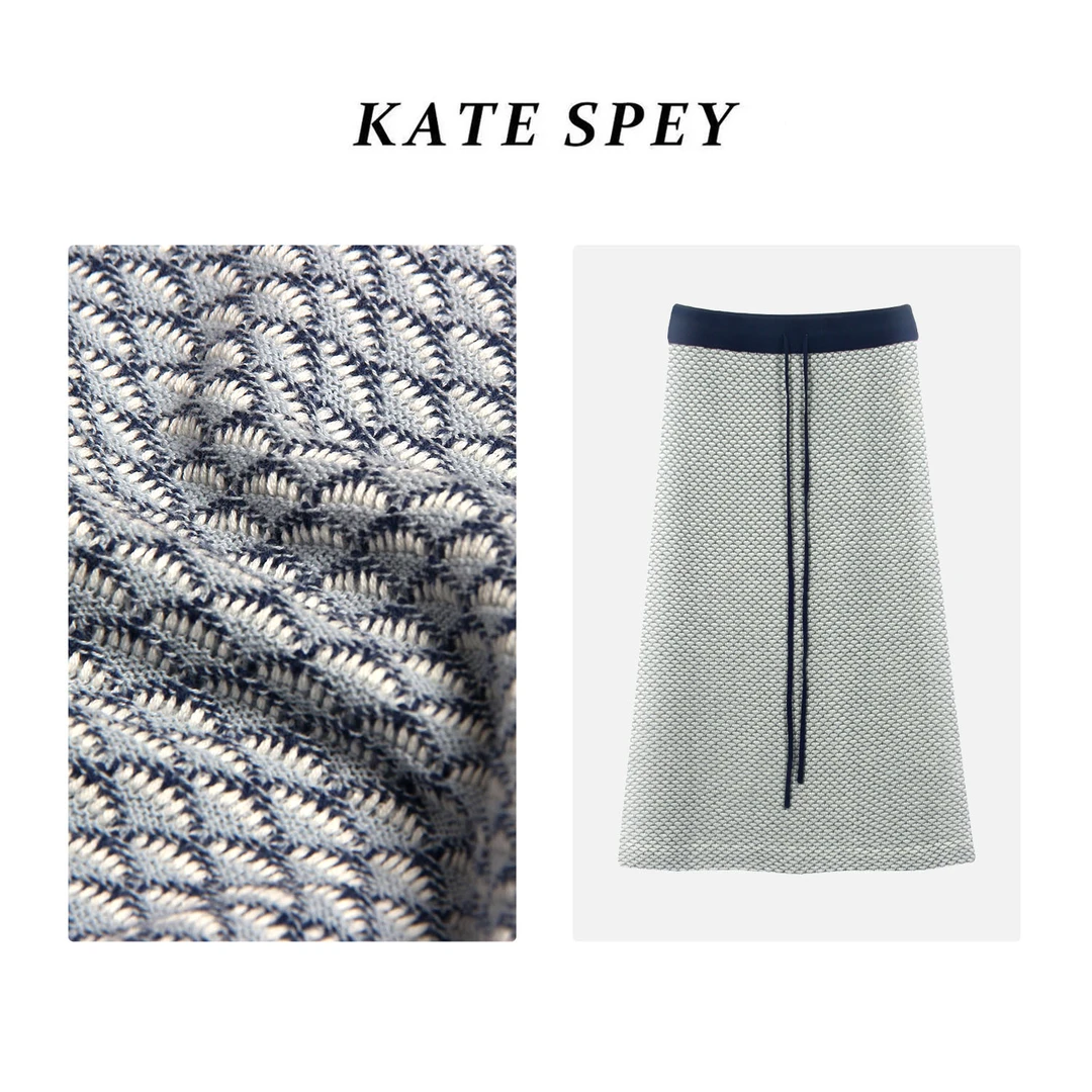 凯特丝蓓1738#春夏新款针织半身裙百搭显瘦气质1-974