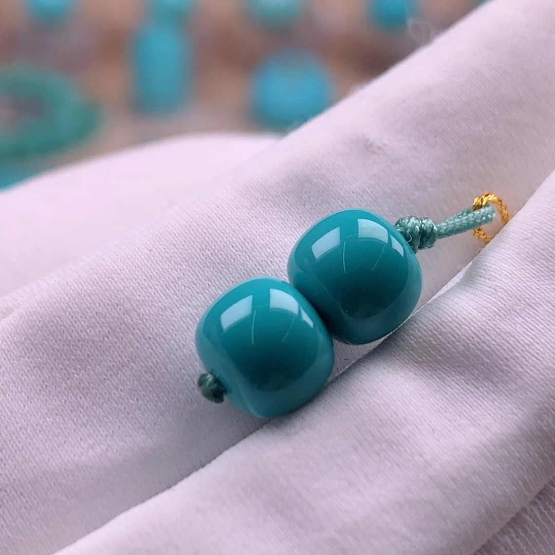 绿松石未镶嵌珠宝奇石直径7.7mm