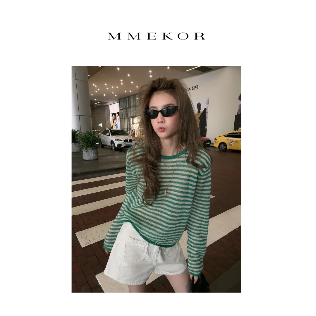 MMEKOR“典藏情话”毛衣 2025新款秋款时髦书呆子上衣 30056