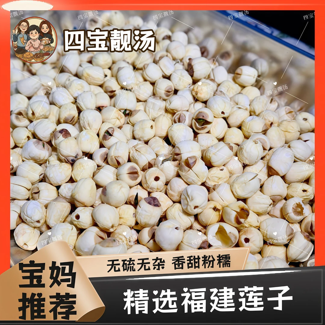 【四宝靓汤】精选福建白莲子 粉糯去芯煲汤糖水一流