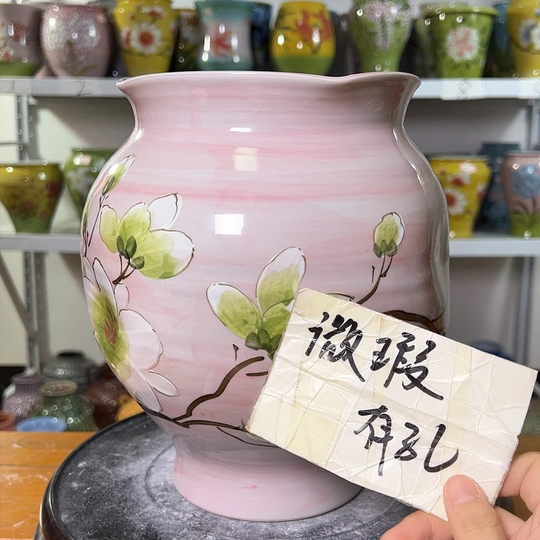 景德镇陶瓷花盆花器瑕258