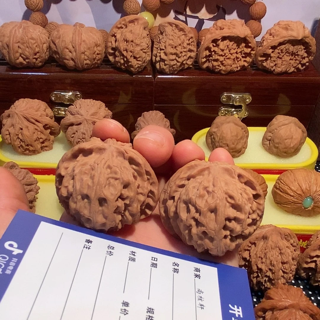 金***文玩核桃把件文玩核桃苹果圆全品