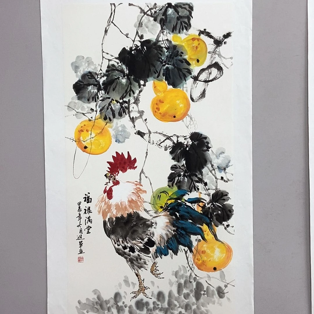 国画文进军三尺精品佳作