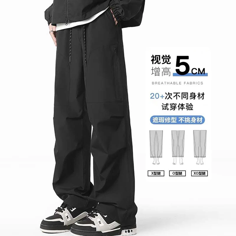 新款户外宽松百搭直筒工装休闲裤直筒裤裤子D5C30600