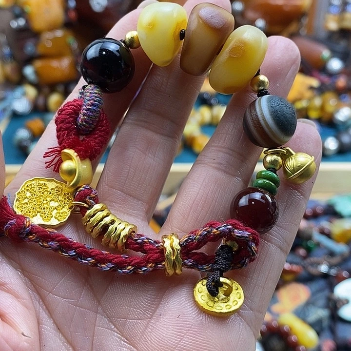 蜜蜡未镶嵌手链手链