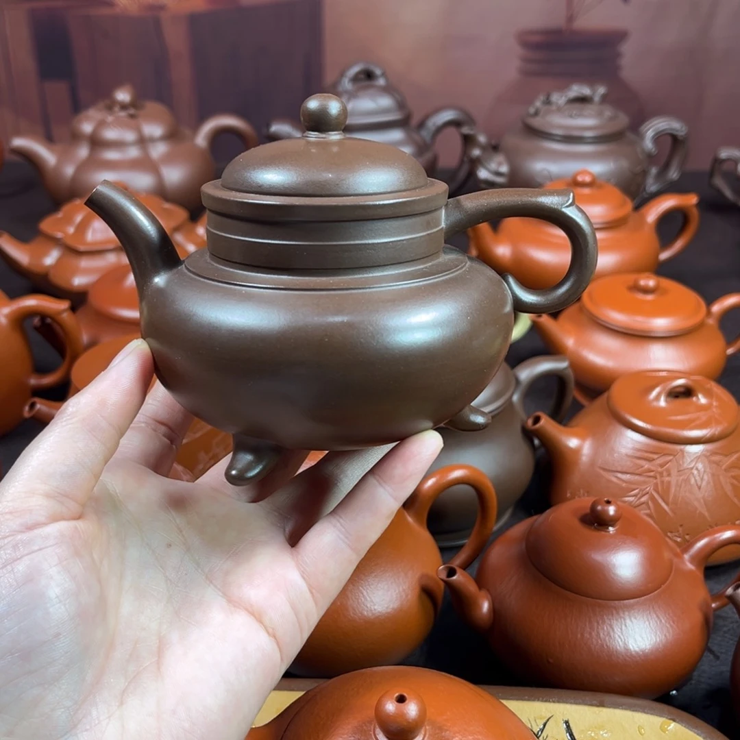 茶壶紫砂嗡*熊原矿紫泥280毫升