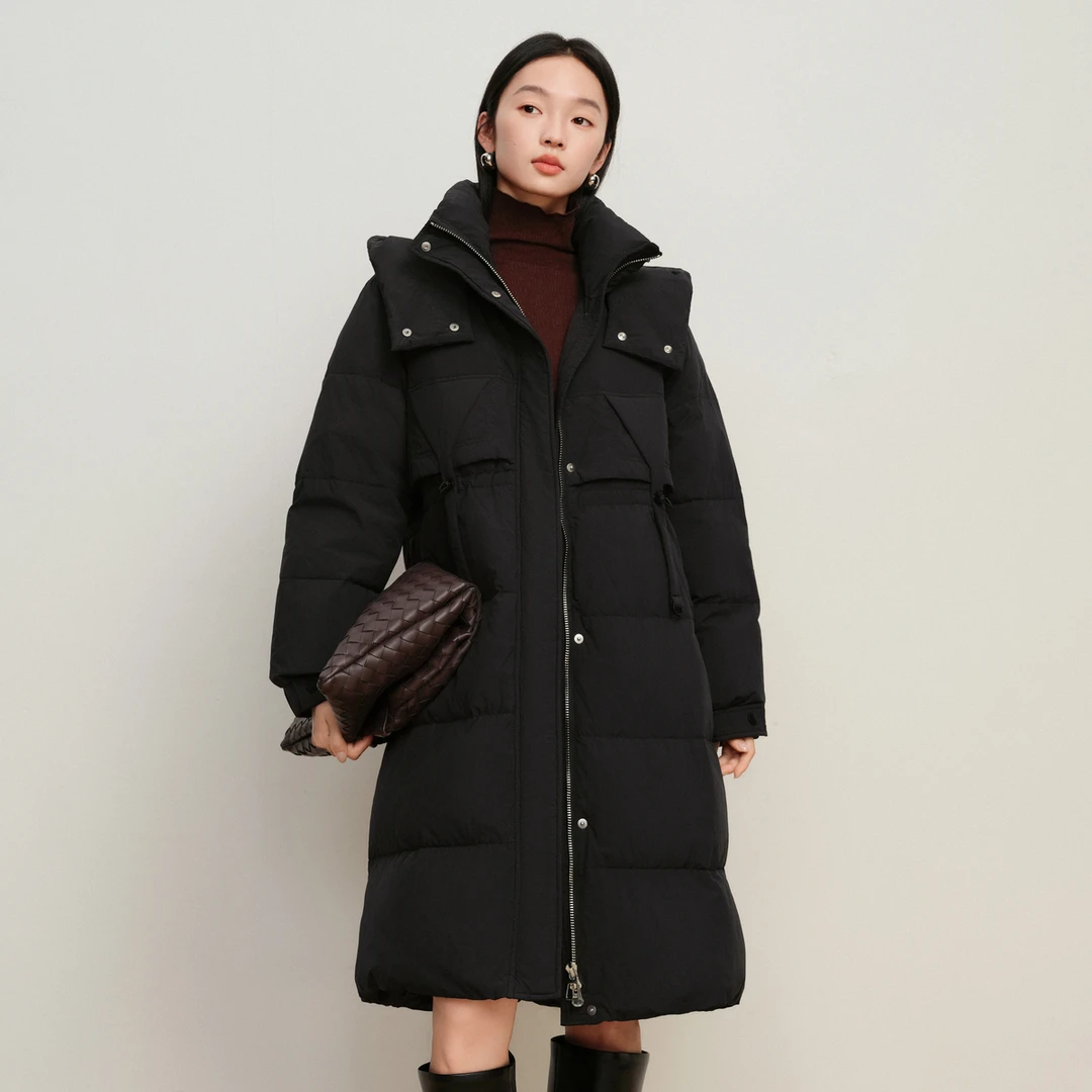 【艾W】177g收腰显瘦轻熟风2025冬商场撤柜女装