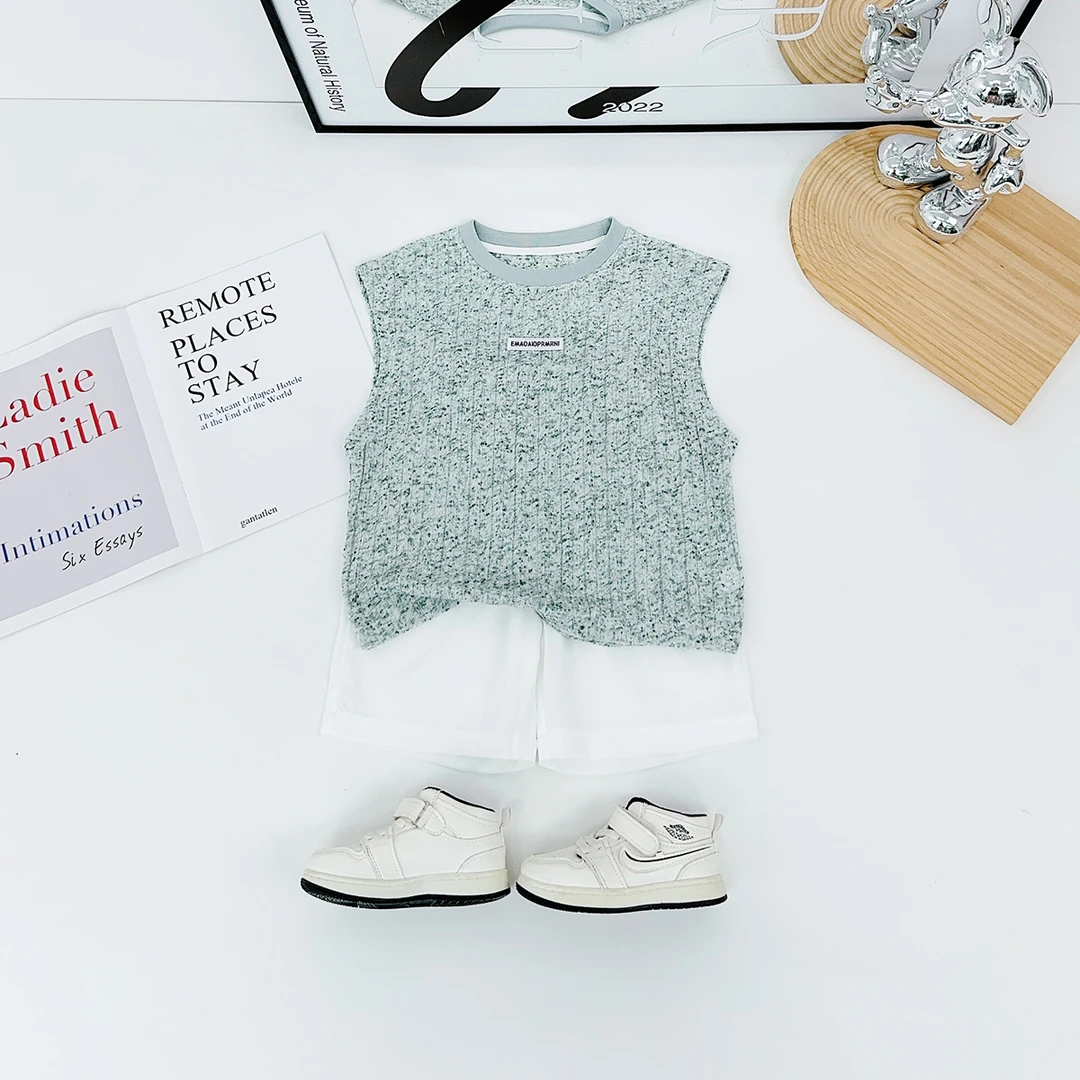 儿童装夏装背心套装无袖男童夏季2025新款 HZ25617 悠悠童话童装