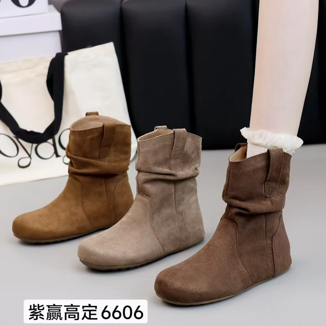 MEIZI家时尚短靴6606晋