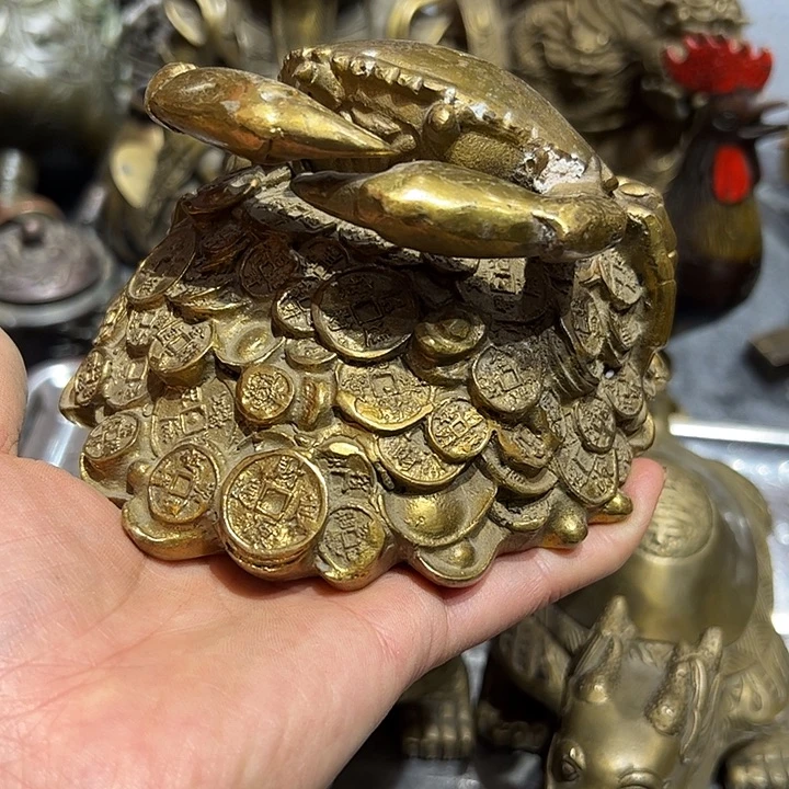 月****举微瑕疵黄铜摆件工艺品