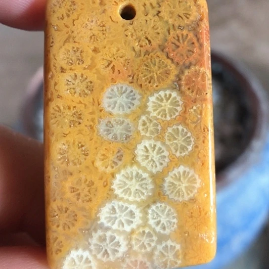 硅化玉吊坠未镶嵌