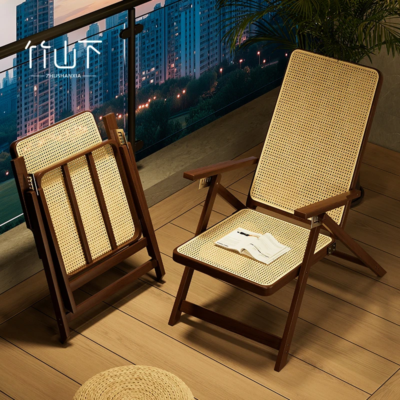 躺椅可躺可坐可睡家用阳台休闲可折叠懒人椅办公室午休简约午睡椅