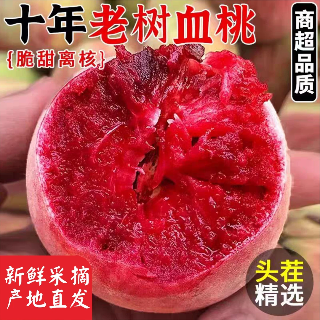 顺丰 5斤 中华血桃 山西运城