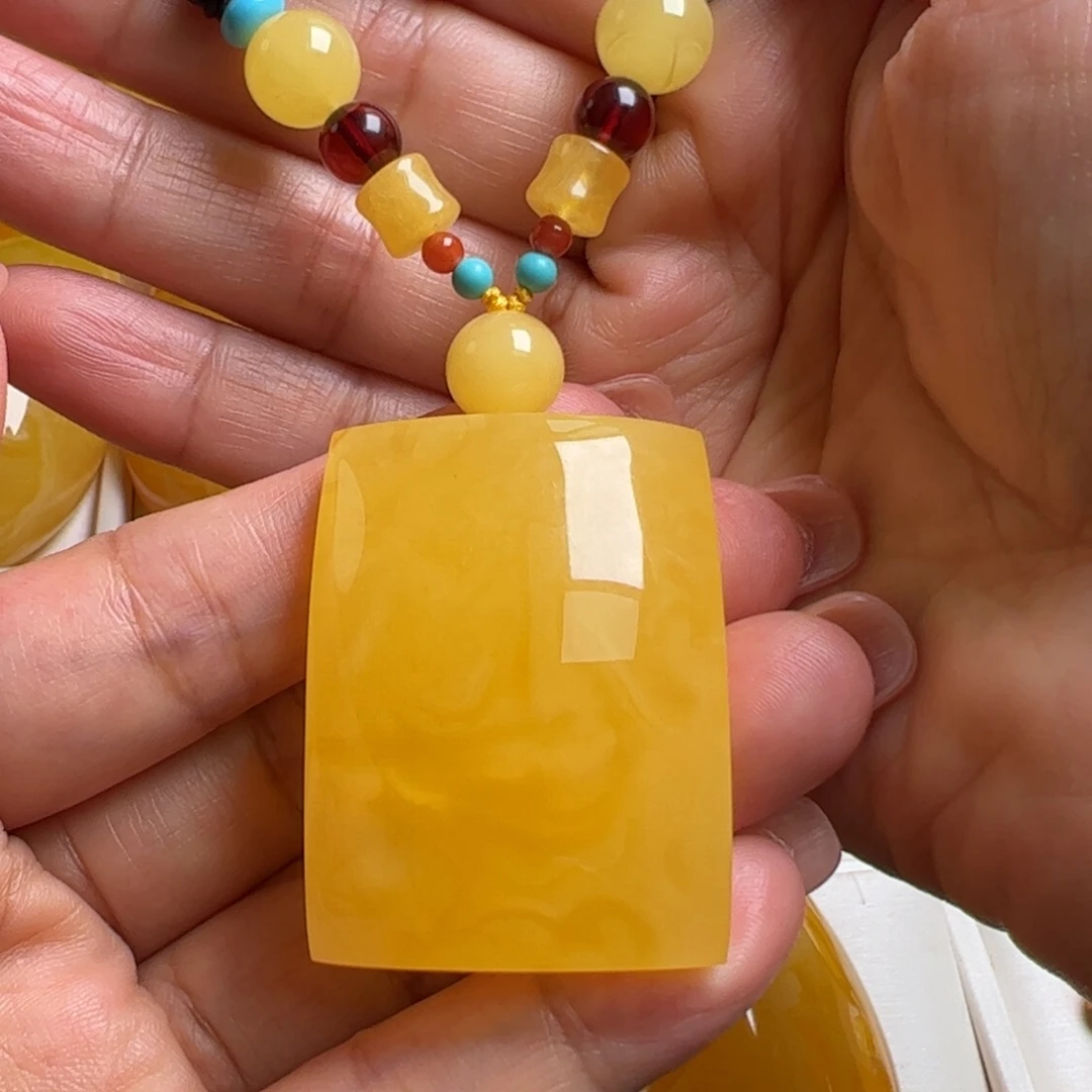 蜜蜡毛衣链未镶嵌无优化