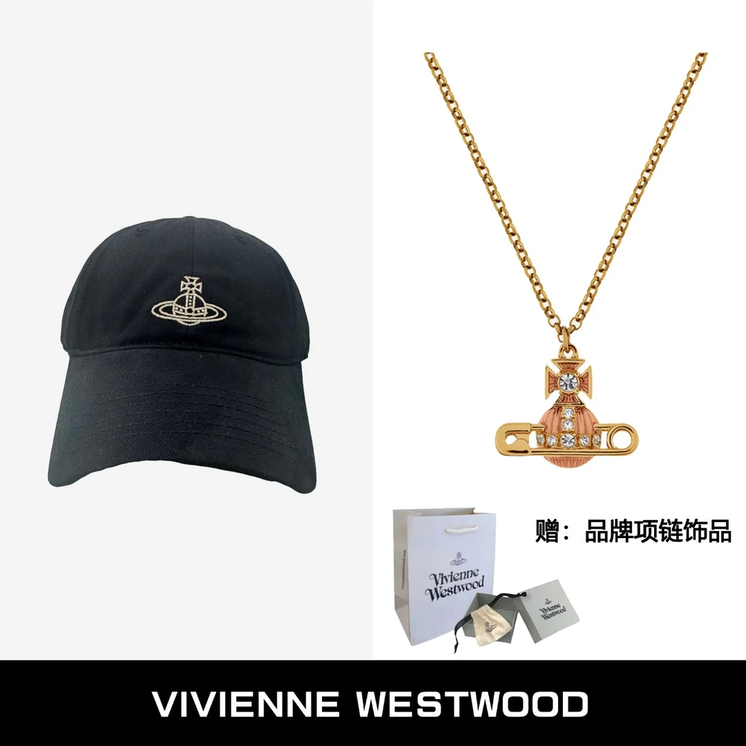 Vivienne Westwood西太后 土星logo帽子+项链630203BU-02R666-CN