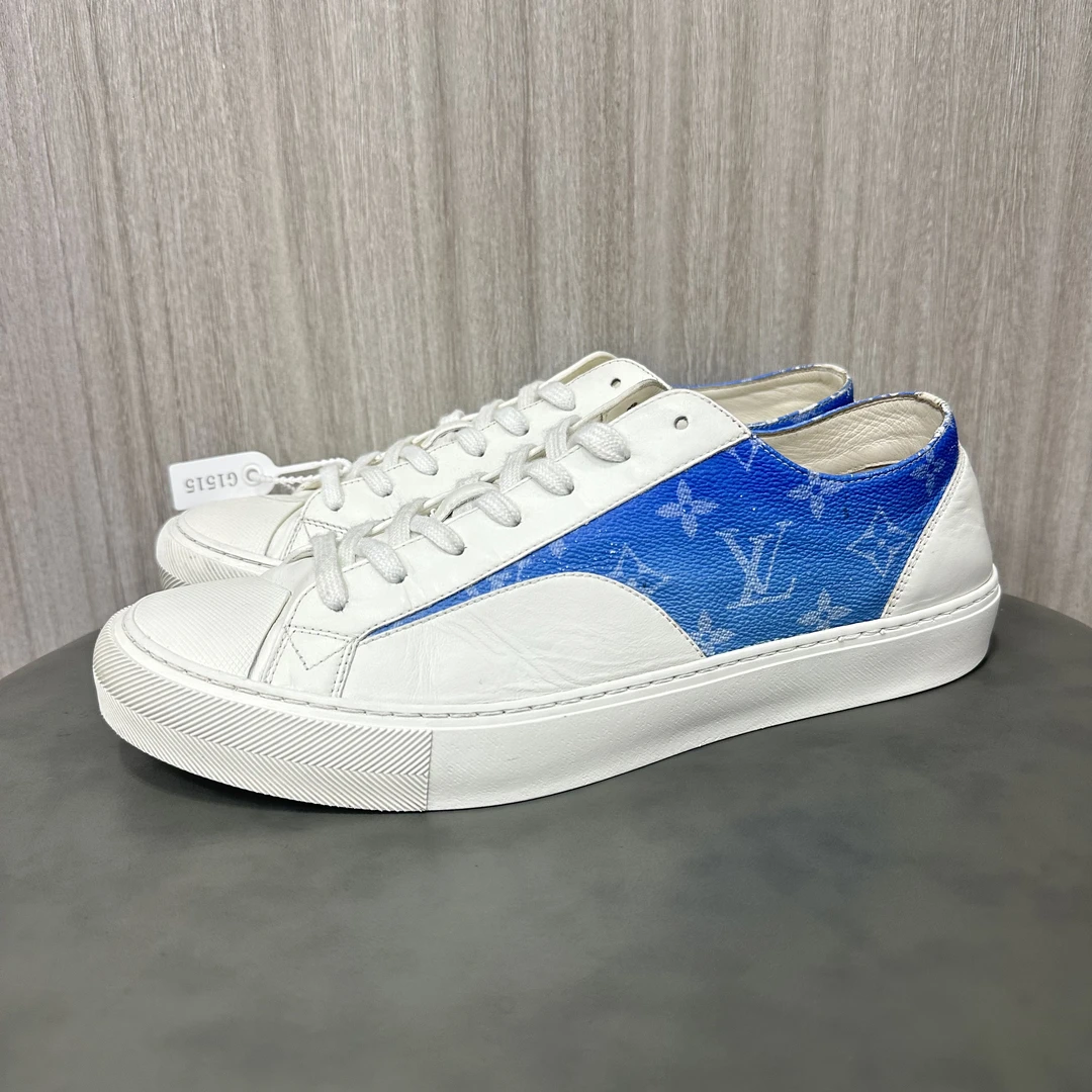90新 LouisVuitton/路易威登 42码 Tattoo 白蓝 低帮板鞋