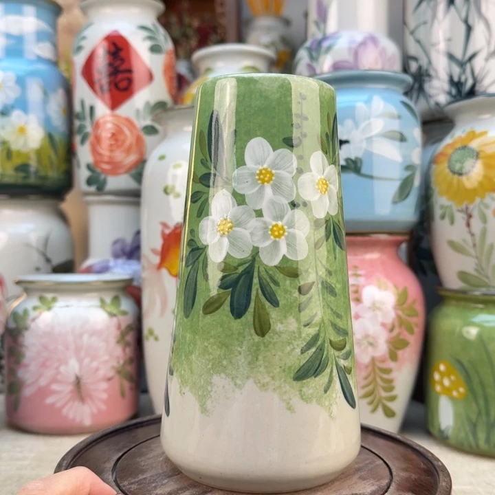 瓷片花瓶656535656565566556