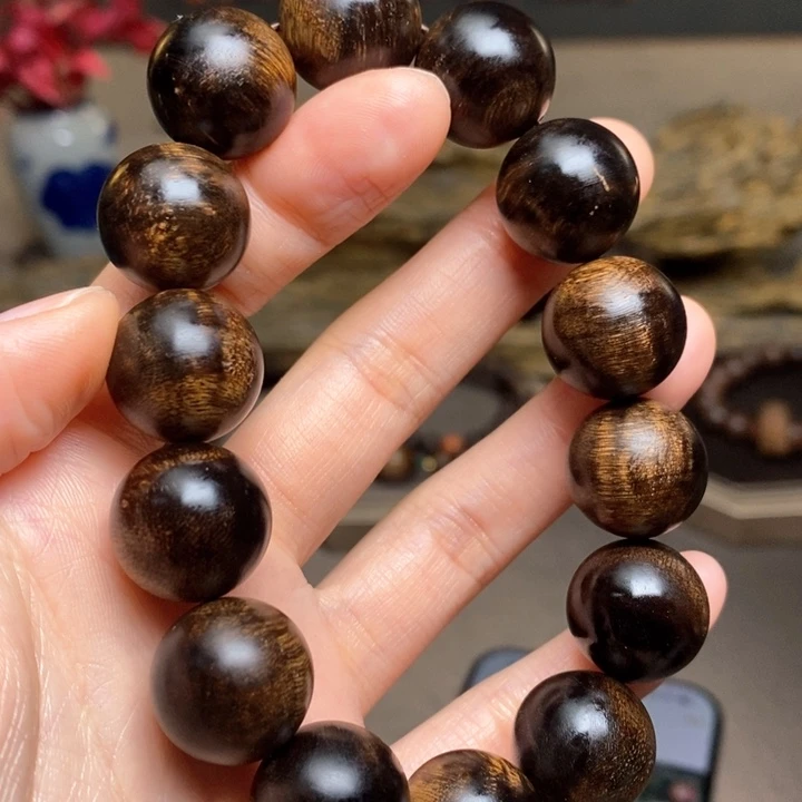 沉香手串越南芽庄黄棋瘤疤1.6