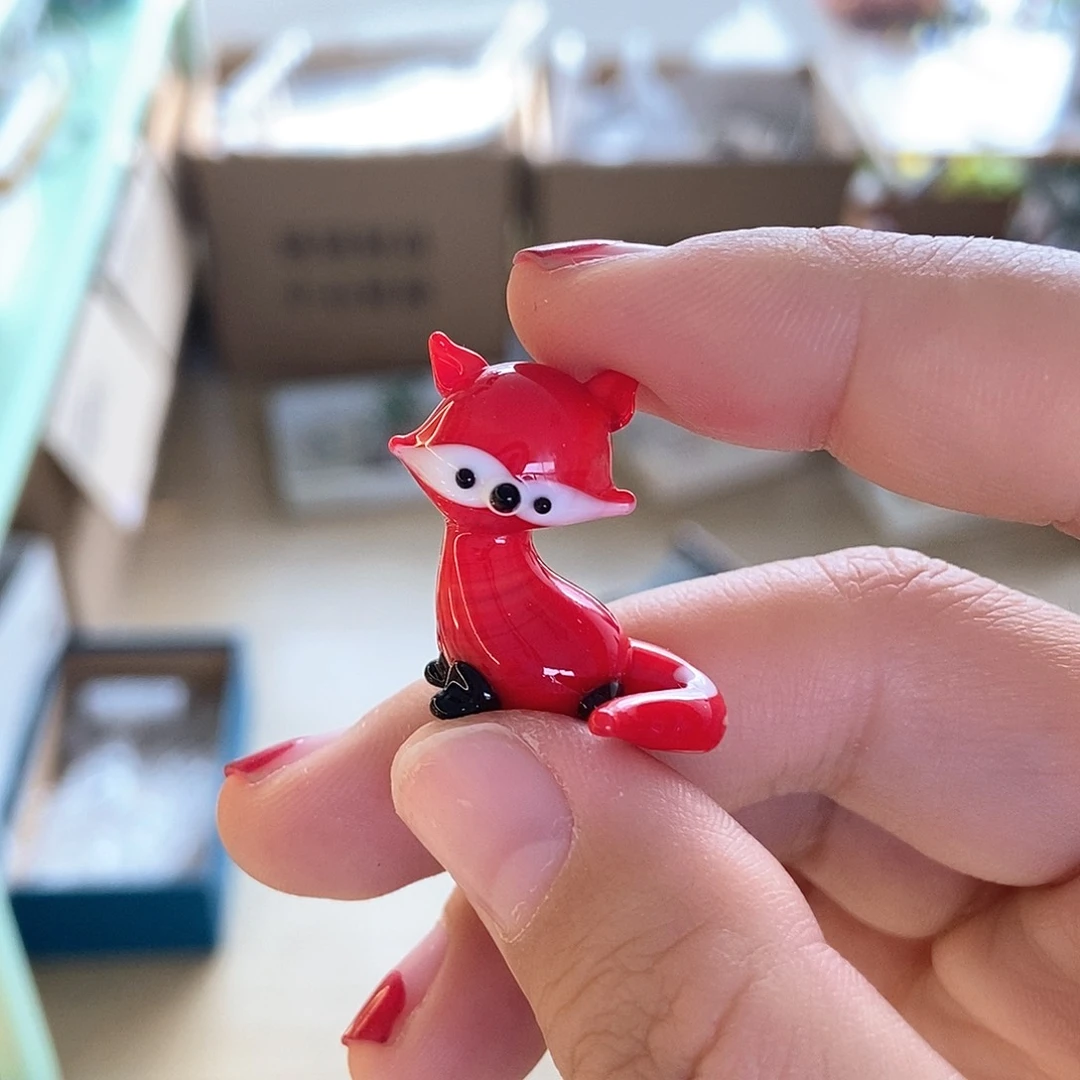 琉璃手工艺品小狐狸