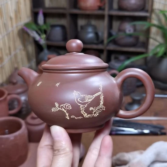 广西钦州坭兴陶茶壶180cc