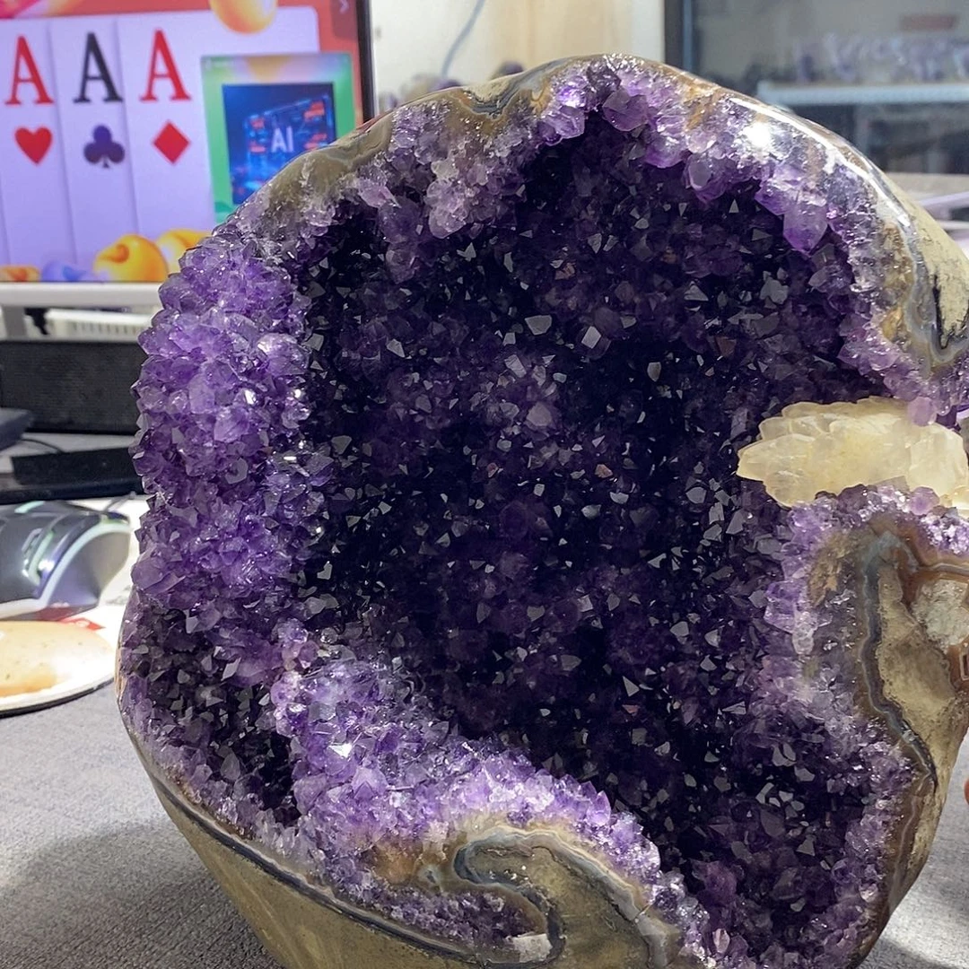 珠宝半成品紫晶未镶嵌