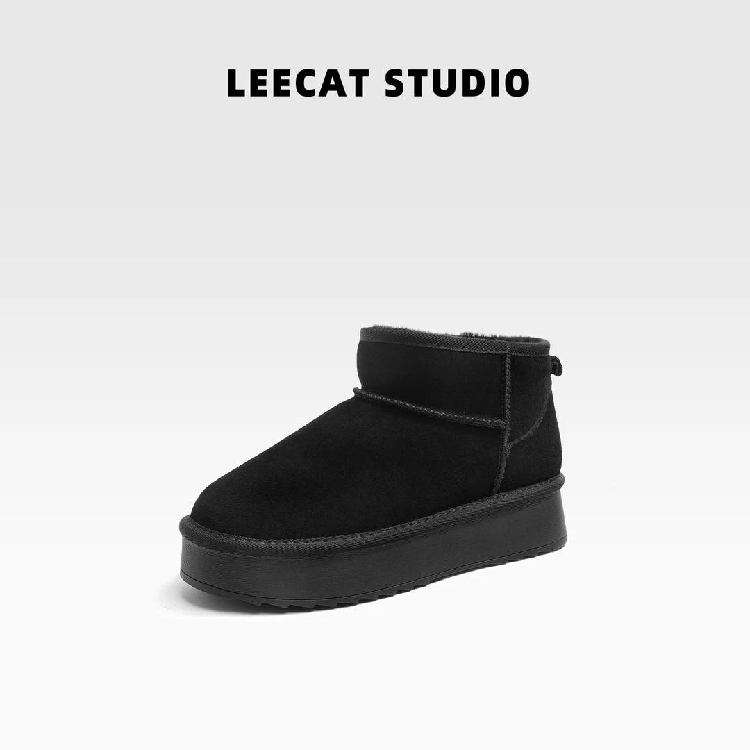 LeeCat Studio | 短筒冬季时尚雪地靴加厚舒适短靴女鞋保暖棉鞋