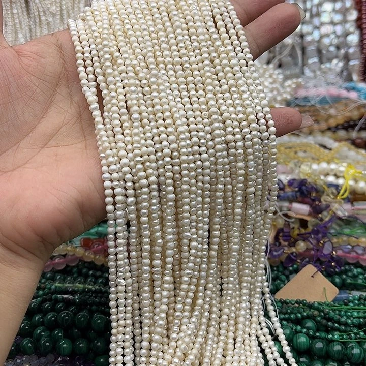 笑***去玛瑙/玉髓未镶嵌珠宝半成品一条3mm左右哑光珍珠