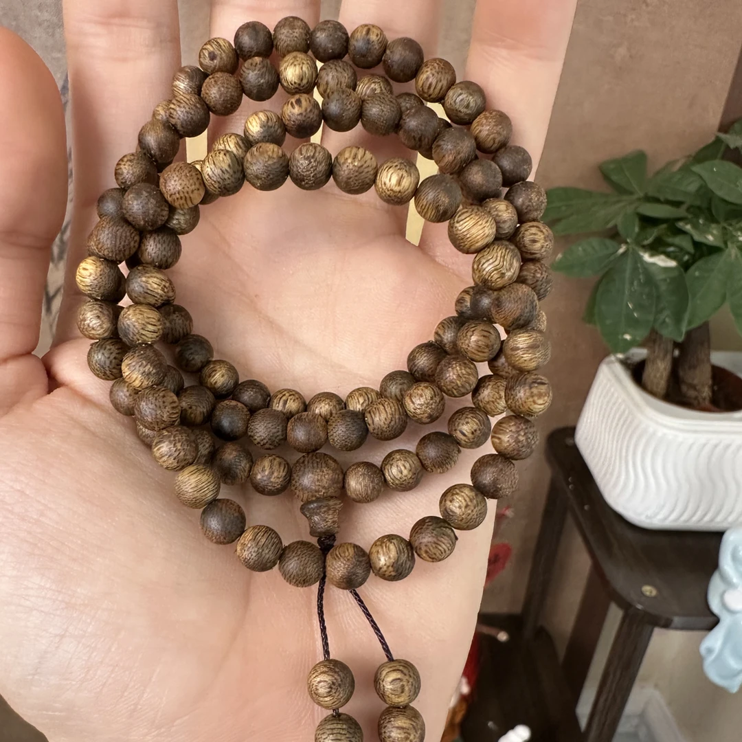 沉香6mm多圈 99结油 新手必入款 乌身圆叶