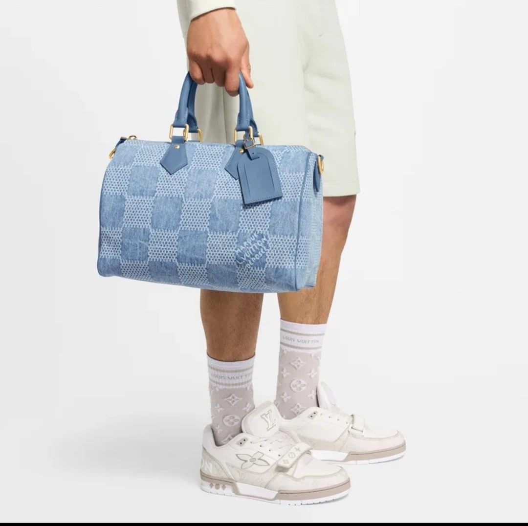 99新 LouisVuitton/路易威登 LV 牛仔棋盘格sp30 斜挎包 US59144