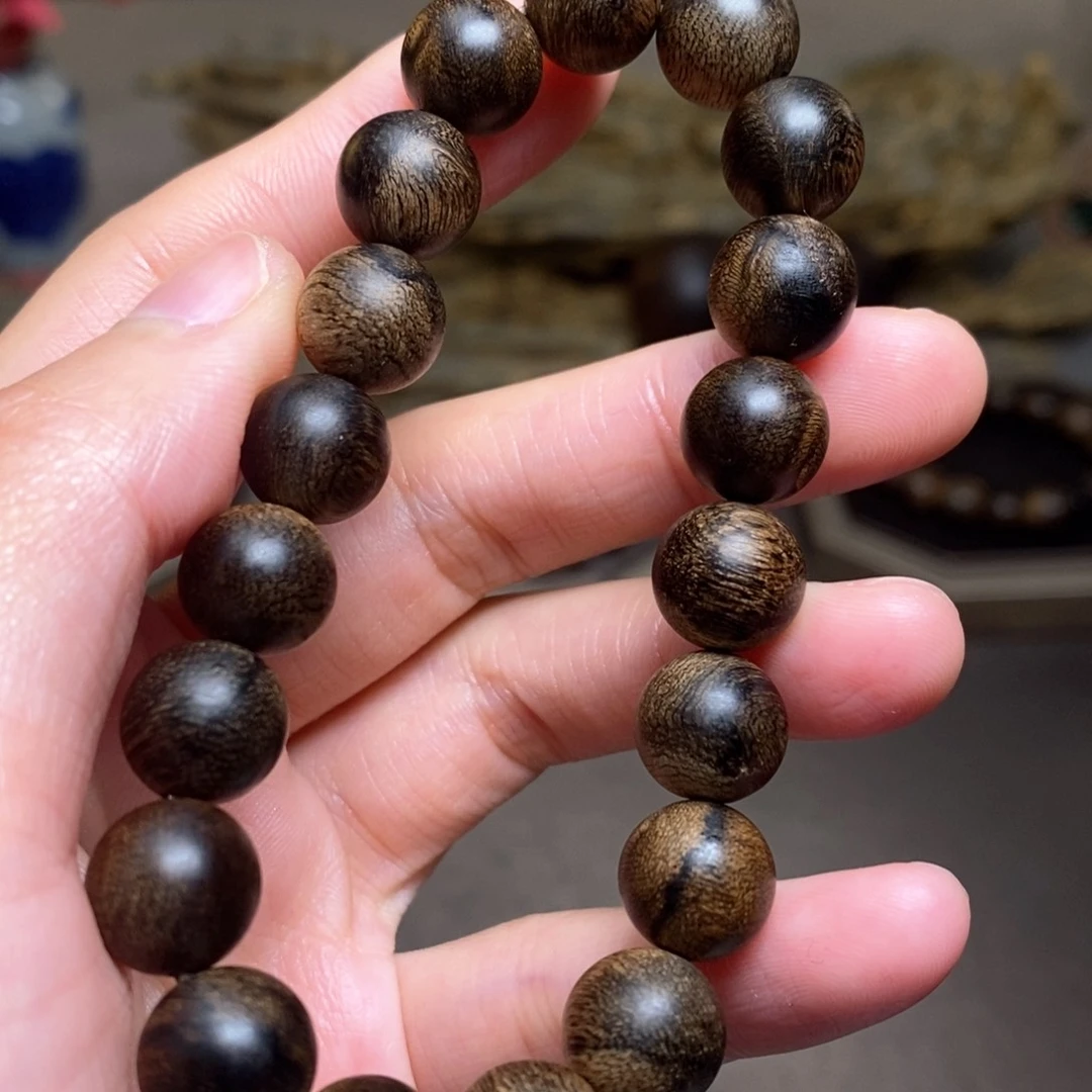 沉香手串越南芽庄黄棋瘤疤1.0