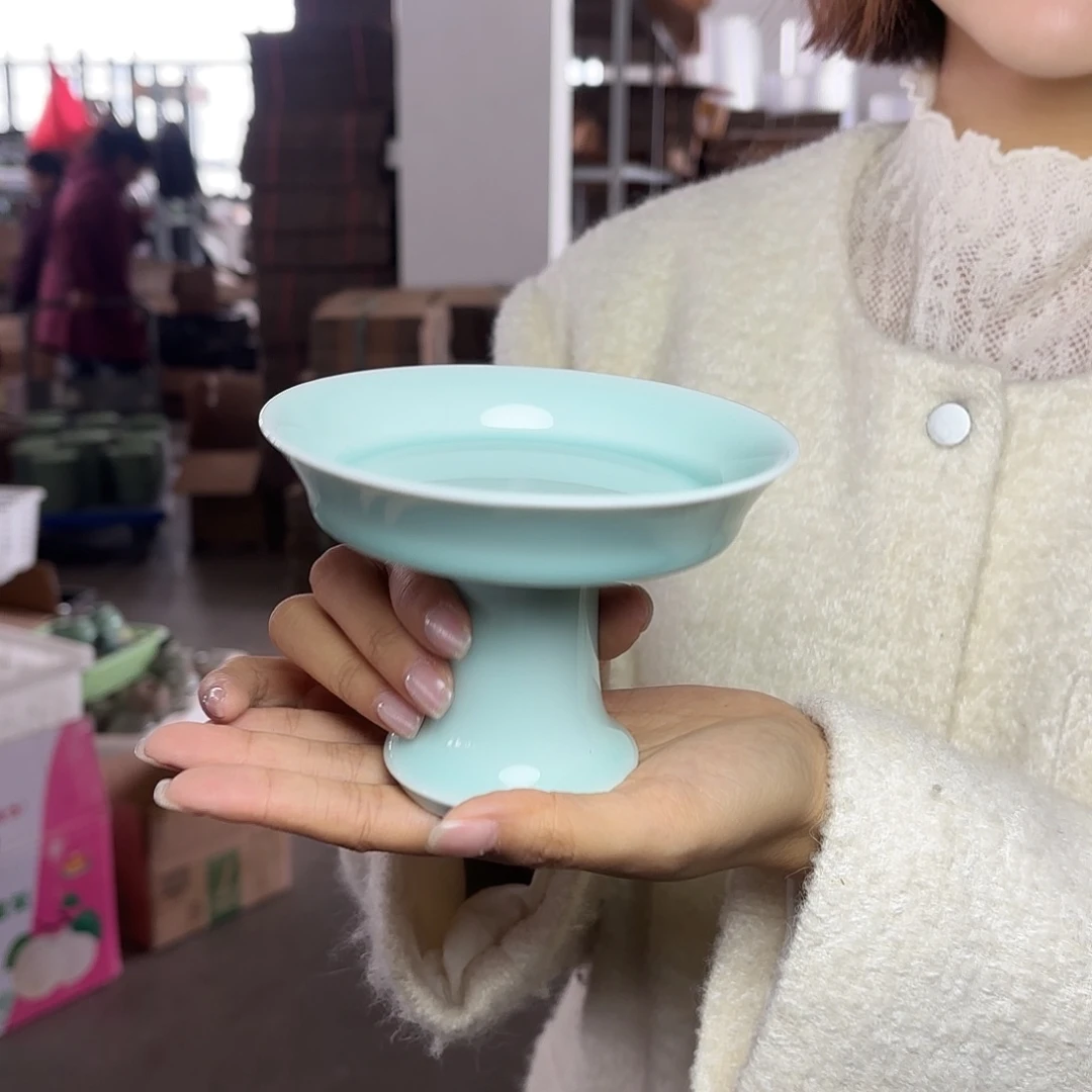 龙泉云间青瓷小米茶器