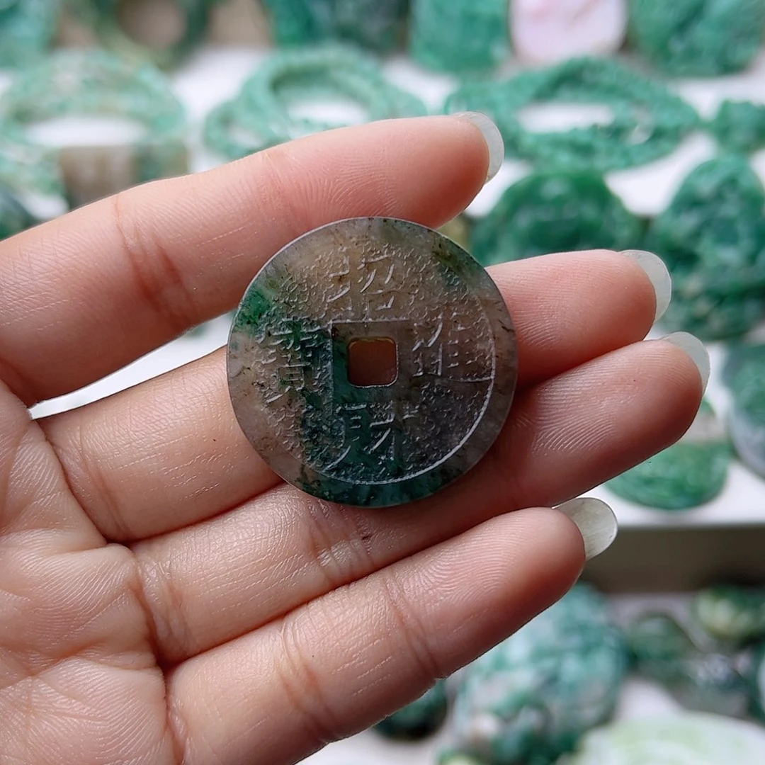 独山玉挂件未镶嵌石****7