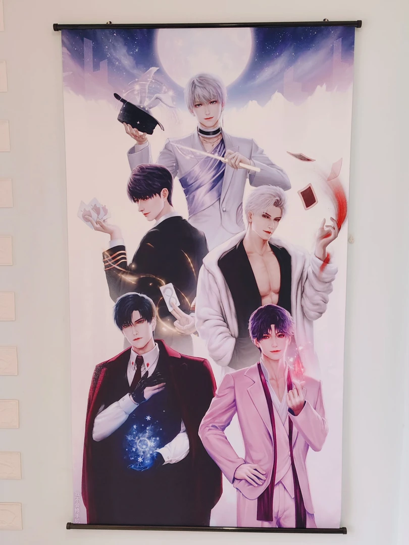 【现货】恋与深空同人二创五大男神超大绝美挂画（画师授权））