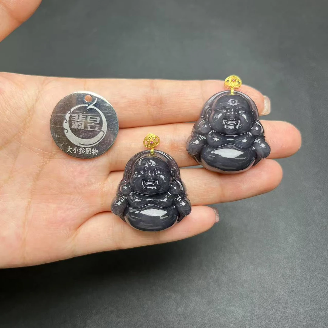 翡昱-N6-18578-和田玉吊坠18k金扣/约29*29*10/-多样性发其一D