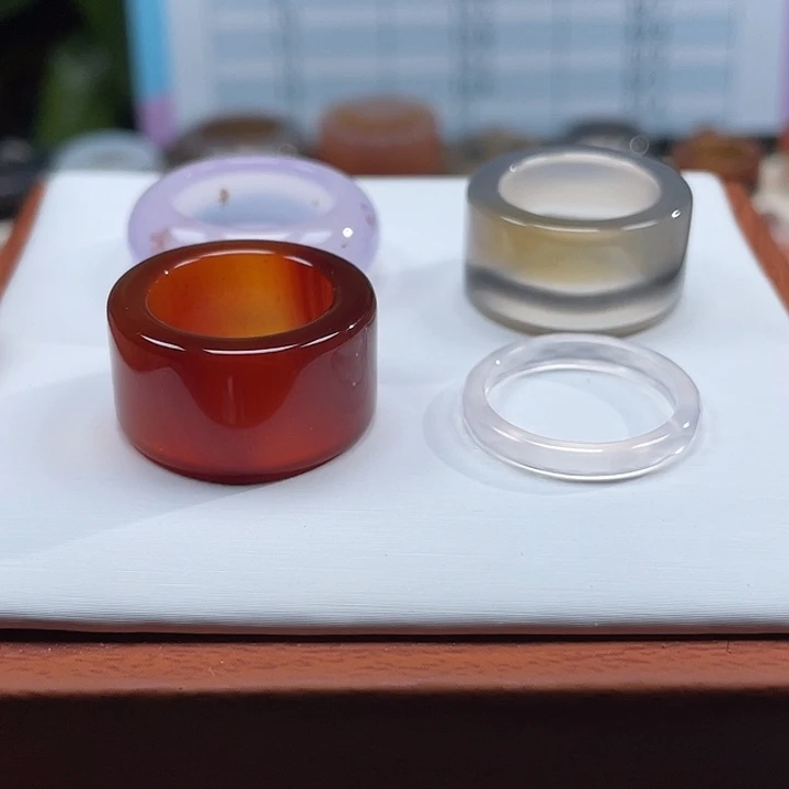 玛瑙/玉髓未镶嵌戒指Z16.2港12