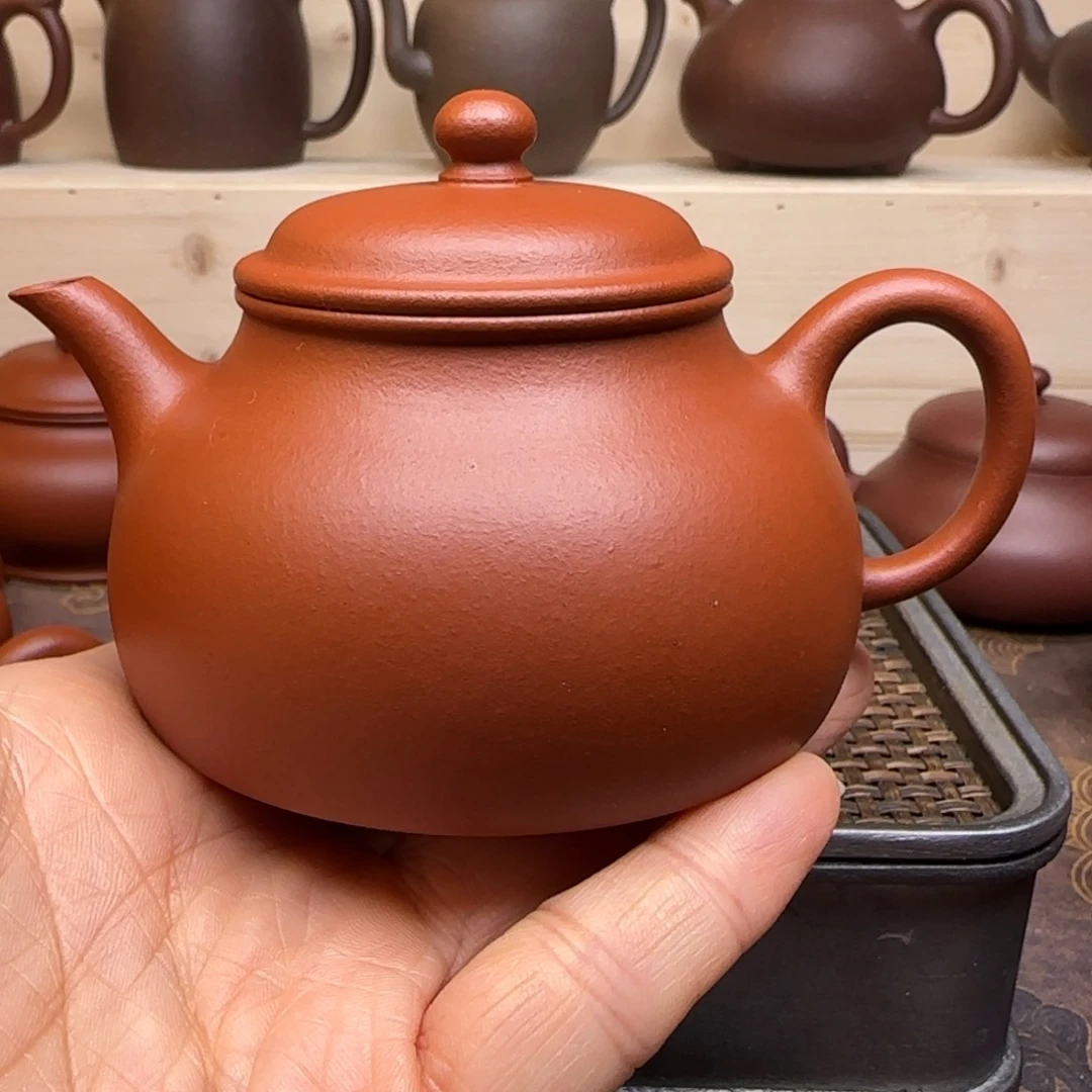 紫砂茶壶胡**塔小红泥紫砂壶