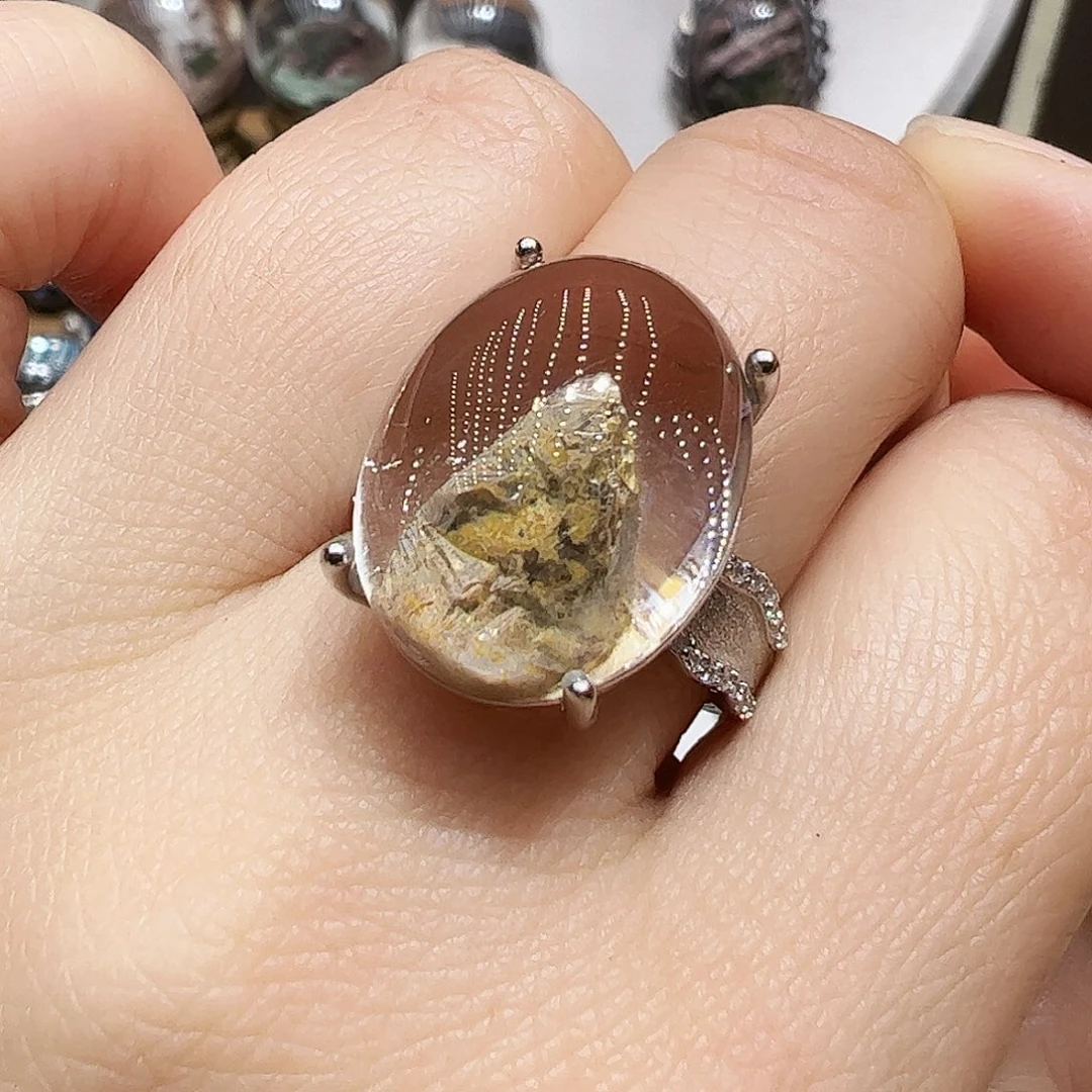 D***n银S925镶嵌水晶珠宝半成品