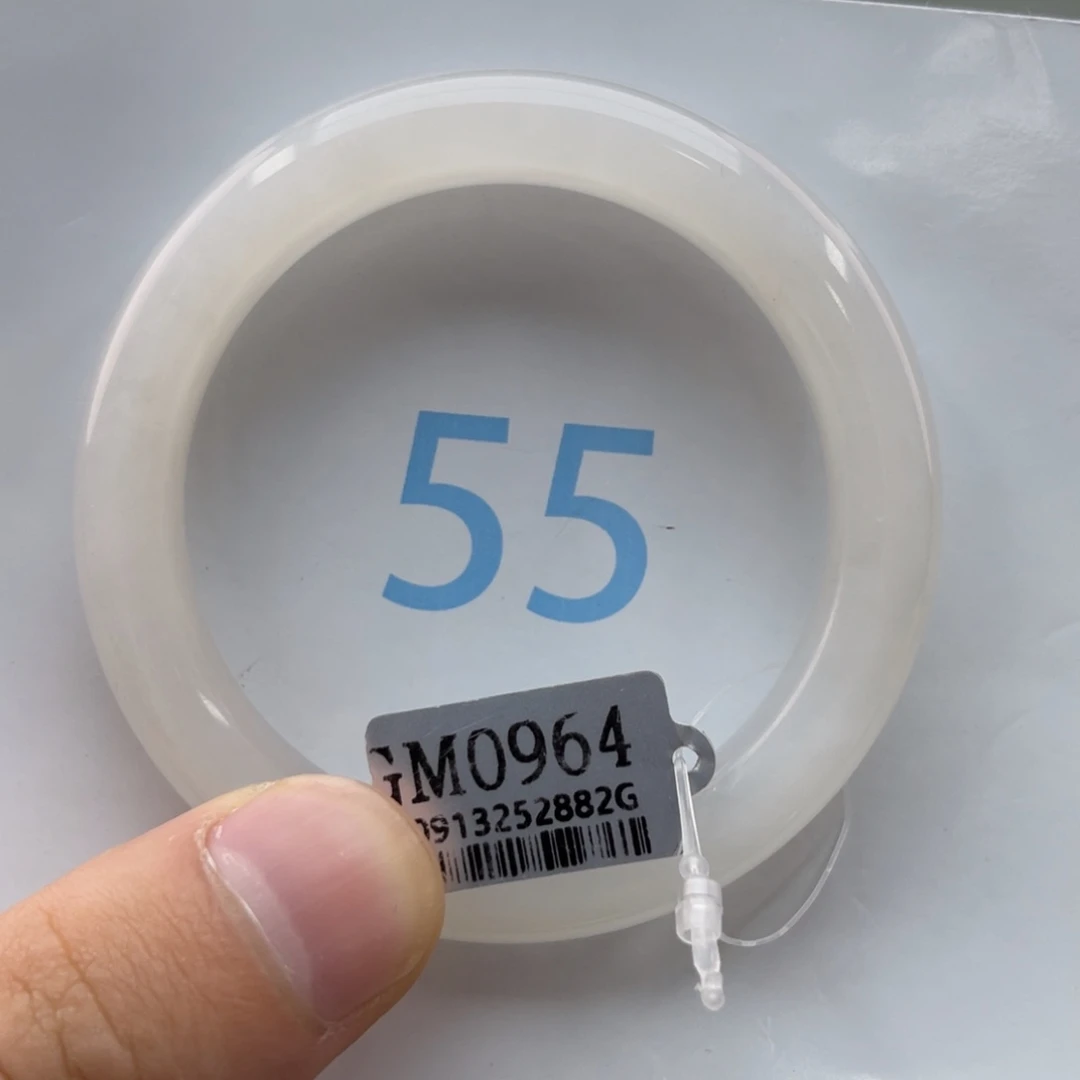 和田玉手镯未镶嵌木*~