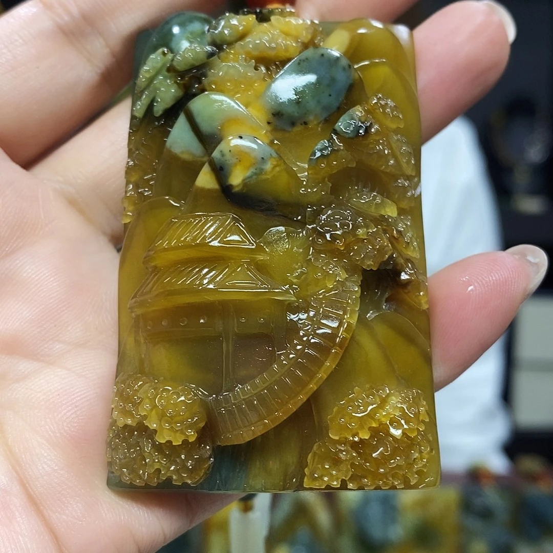 未镶嵌岫玉挂件吊坠项链