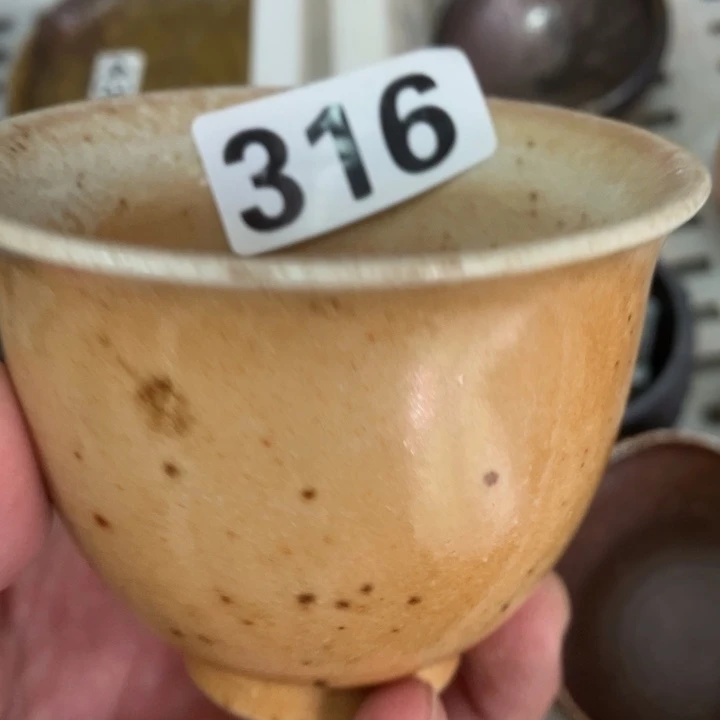 柴烧茶具茶杯大放漏
