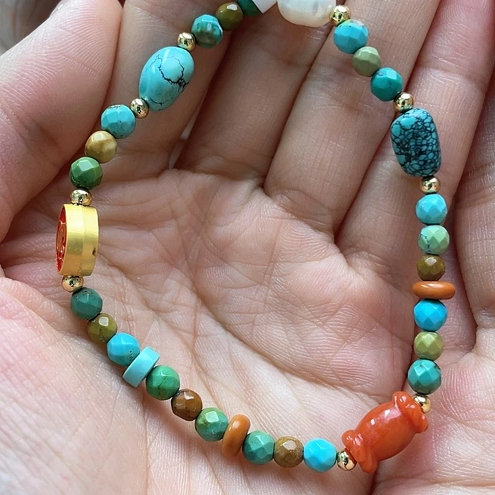 未镶嵌绿松石珠宝奇石