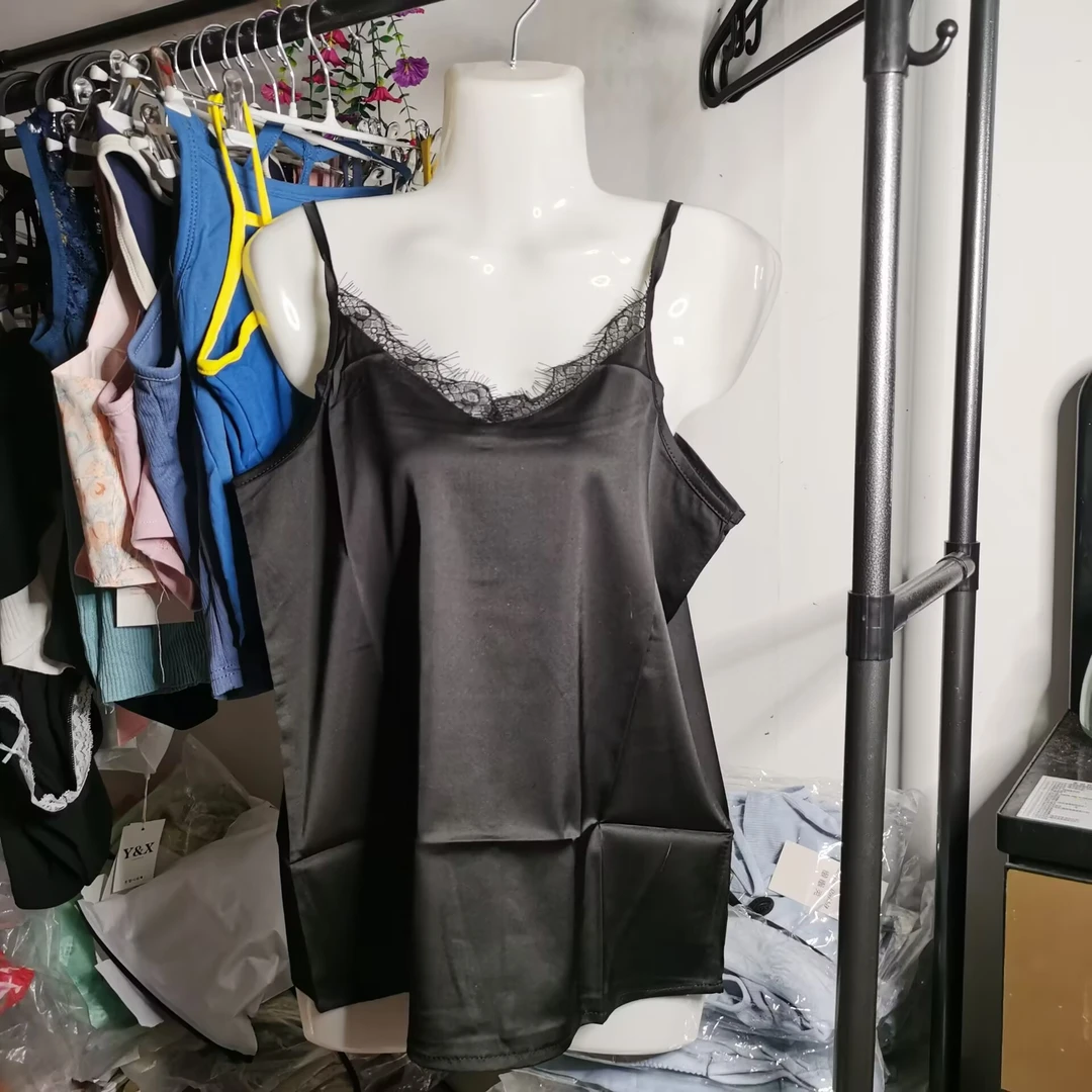 夏季蕾丝v领 丝绸 性感吊带 (贴身衣物不退不换）